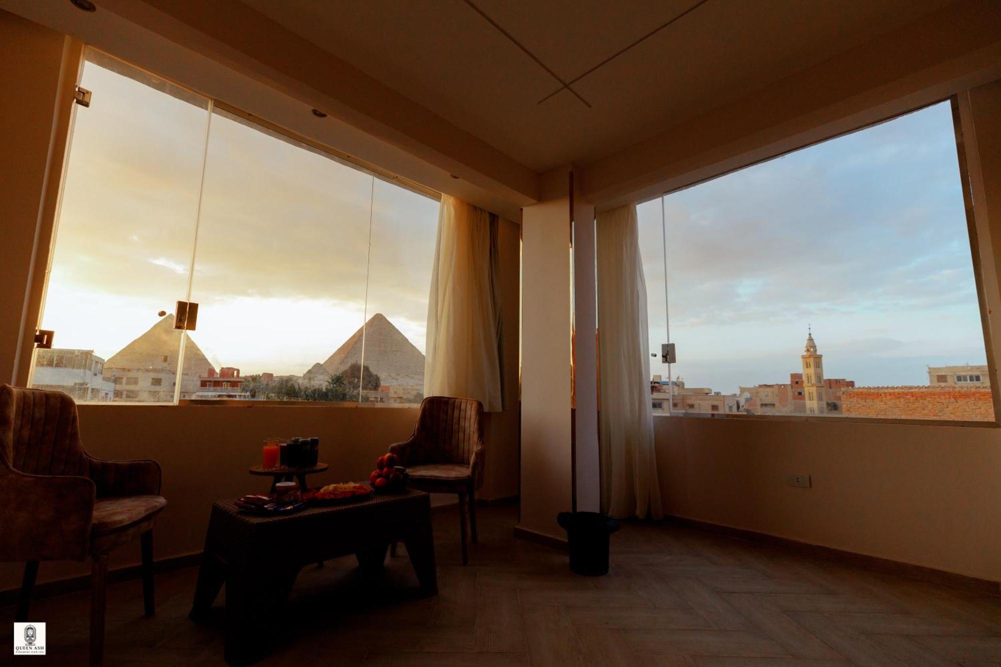 Queen Ash Pyramid View Inn Kafret el-Gabal Exterior photo